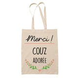 Sac Tote Bag Merci Couz Adorée - Planetee