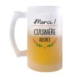 Chope de bière Merci Cuisinière Adorée - Planetee