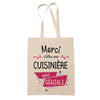 Sac Tote Bag Merci Cuisinière Géniale - Planetee