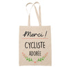 Sac Tote Bag Merci Cycliste Adorée - Planetee