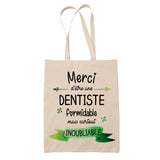 Sac Tote Bag Merci Dentiste Inoubliable Femme - Planetee