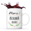 Mug Merci Designer Adorée - Planetee