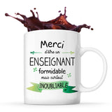 Mug Merci Enseignant Inoubliable Homme - Planetee