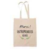 Sac Tote Bag Merci Entrepreneuse Adorée - Planetee