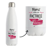 Bouteille isotherme Factrice géniale - Planetee
