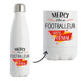 Bouteille isotherme Footballeur génial - Planetee