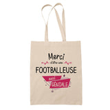 Sac Tote Bag Merci Footballeuse Géniale - Planetee