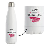 Bouteille isotherme Footballeuse géniale - Planetee