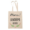 Sac Tote Bag Merci Gendarme Adorée - Planetee