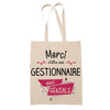 Sac Tote Bag Merci Gestionnaire Géniale - Planetee