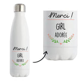 Bouteille isotherme Girl adorée - Planetee