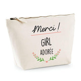 Trousse Merci Girl adorée | pochette maquillage toilette - Planetee