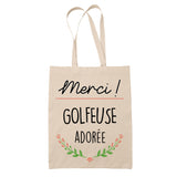 Sac Tote Bag Merci Golfeuse Adorée - Planetee