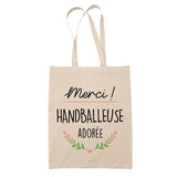 Sac Tote Bag Merci Handballeuse Adorée - Planetee