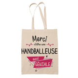 Sac Tote Bag Merci Handballeuse Géniale - Planetee