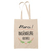 Sac Tote Bag Merci Ingénieure Adorée - Planetee