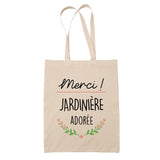 Sac Tote Bag Merci Jardinière Adorée - Planetee