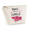 Trousse Merci Jumelle géniale | pochette maquillage toilette - Planetee