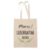 Sac Tote Bag Merci Laborantine Adorée - Planetee