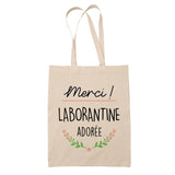 Sac Tote Bag Merci Laborantine Adorée - Planetee