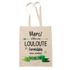 Sac Tote Bag Merci Louloute Inoubliable Femme - Planetee