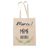 Sac Tote Bag Merci Mémé Adorée - Planetee
