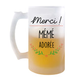 Chope de bière Merci Mémé Adorée - Planetee
