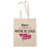 Sac Tote Bag Merci Maitre de stage Géniale - Planetee