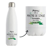 Bouteille isotherme Maitre de stage inoubliable homme - Planetee
