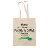 Sac Tote Bag Merci Maitre de stage Inoubliable Femme - Planetee