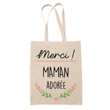 Sac Tote Bag Merci Maman Adorée - Planetee