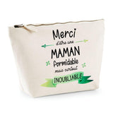 Trousse Merci Maman inoubliable | pochette maquillage toilette - Planetee