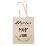 Sac Tote Bag Merci Mamy Adorée - Planetee