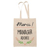 Sac Tote Bag Merci Manager Adorée - Planetee