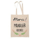 Sac Tote Bag Merci Manager Adorée - Planetee