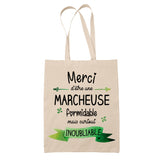 Sac Tote Bag Merci Marcheuse Inoubliable Femme - Planetee