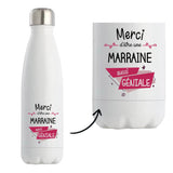 Bouteille isotherme Marraine géniale - Planetee