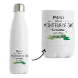 Bouteille isotherme Moniteur de ski inoubliable homme - Planetee