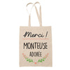 Sac Tote Bag Merci Monteuse Adorée - Planetee