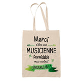 Sac Tote Bag Merci Monteuse Inoubliable Femme - Planetee