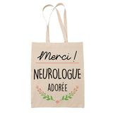 Sac Tote Bag Merci Neurologue Adorée - Planetee