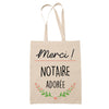 Sac Tote Bag Merci Notaire Adorée - Planetee