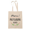 Sac Tote Bag Merci Photographe Adorée - Planetee