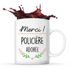 Mug Merci Policière Adorée - Planetee