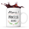 Mug Merci Princesse Adorée - Planetee