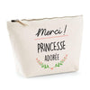 Trousse Merci Princesse adorée | pochette maquillage toilette - Planetee