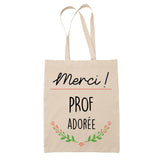 Sac Tote Bag Merci Prof Adorée - Planetee