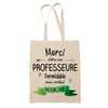 Sac Tote Bag Merci Professeure Inoubliable Femme - Planetee