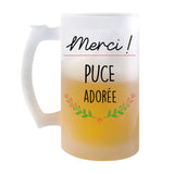 Chope de bière Merci Puce Adorée - Planetee