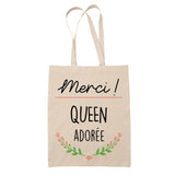 Sac Tote Bag Merci Queen Adorée - Planetee